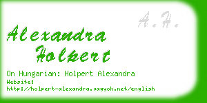 alexandra holpert business card